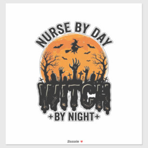 Vintage Nurse Witch Halloween Design_1