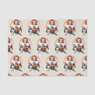 Vintage Nurse with the Bible     Tissue Paper