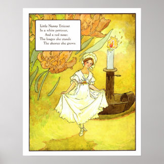 Vintage Nursery Print- Little Nanny Etticoat Poster