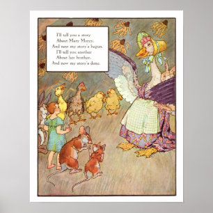Vintage Nursery Print- Mary Morey Poster