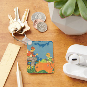 Vintage Nursery Rhyme, Peter Peter Pumpkin Eater Key Ring