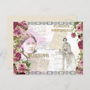 Vintage Nurses Florence Nightingale Postcard