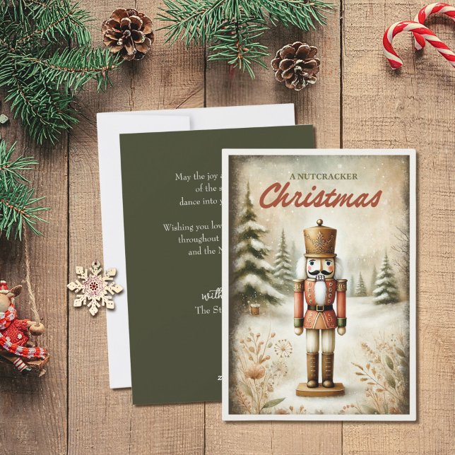 Vintage Nutcracker Christmas  Holiday Card (Creator Uploaded)