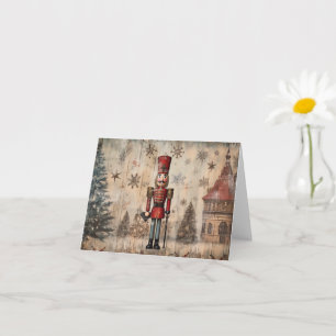 Vintage Nutcracker Soldier Card