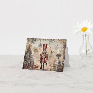 Vintage Nutcracker Soldier Card