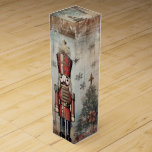 Vintage Nutcracker Soldier  Wine Box<br><div class="desc">Introducing our Vintage Nutcracker Tin Soldier Wine Box – where the spirit of the holidays meets the sophistication of a fine vintage. Elevate your gift-giving or personal wine collection with a touch of nostalgic charm. Crafted with a vintage esthetic, this wine box showcases the iconic nutcracker soldier against a backdrop...</div>