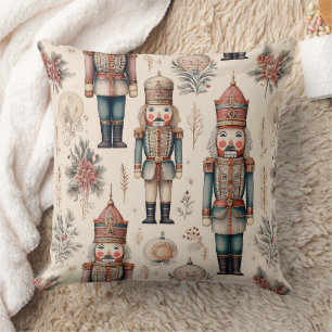 Vintage Nutcracker Soldiers - Classic Christmas 2 Cushion