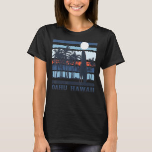 Vintage Oahu Hawaii Hawaiian Beach 80s Surf Surfer T-Shirt