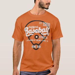 Vintage Oakland Baseball Est 1968 Baseball Fan T-Shirt