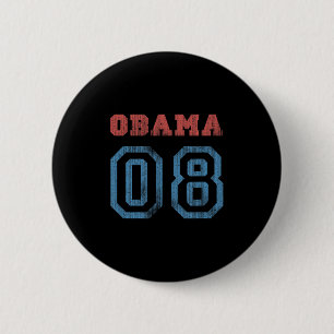 Vintage Obama 08 6 Cm Round Badge
