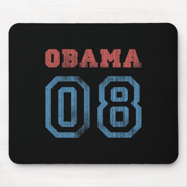 Vintage Obama 08  Mouse Pad (Front)