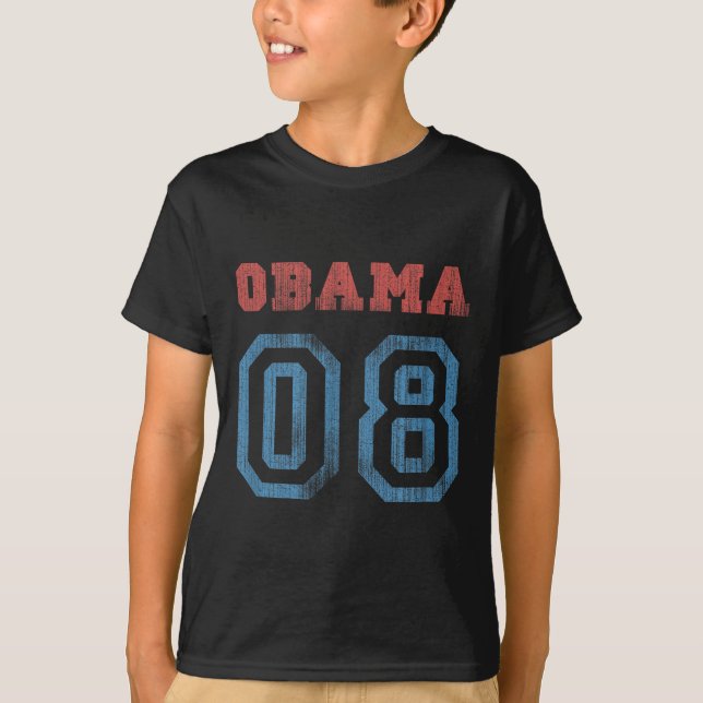 Vintage Obama 08  T-Shirt (Front)