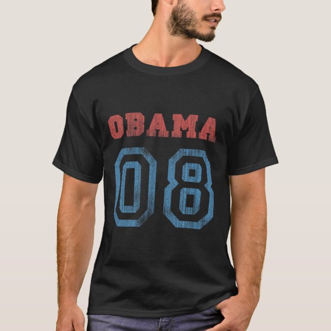 Vintage Obama 08  T-Shirt (Front)