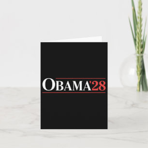 Vintage Obama 2028 Funny Political Patriotic Elect Card