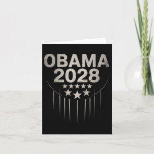 Vintage Obama 2028 Funny Political Patriotic Elect Card