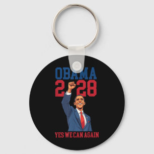 Vintage Obama 2028 Funny Political Patriotic Elect Key Ring