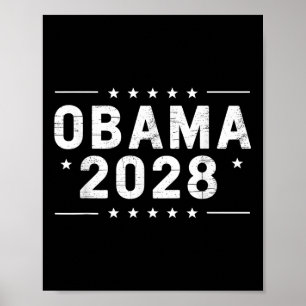 Vintage Obama 2028 Funny Political Patriotic Elect Poster