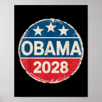 Vintage Obama 2028 Funny Political Patriotic Elect