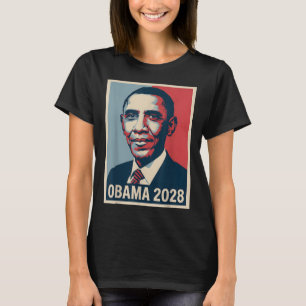 Vintage Obama 2028 Funny Political Patriotic Elect T-Shirt