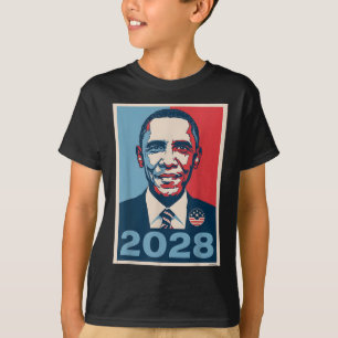 Vintage Obama 2028 Funny Political Patriotic Elect T-Shirt