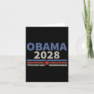 Vintage Obama 2028 Obama For President 2028 Retro Card