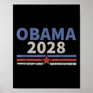 Vintage Obama 2028 Obama For President 2028 Retro  Poster