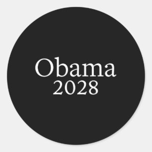 Vintage Obama For President 2028 Obama 2028 Classic Round Sticker