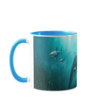 Vintage Ocean Dolphins Swimming 