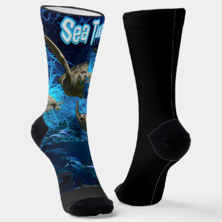 Vintage Ocean Sea Turtle Life Socks