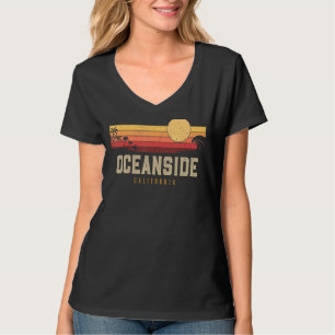 Vintage Oceanside Beach California Ca Retro Surfer T-Shirt
