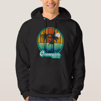 Vintage Oceanside California Summer Vacation Beach Hoodie