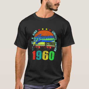 Vintage October 1960 Years Old 60th Birthday Gift T-Shirt