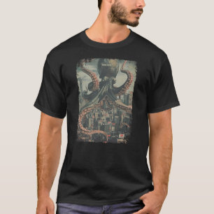 Vintage Octopus Kraken Monster Horror Poster Krake T-Shirt