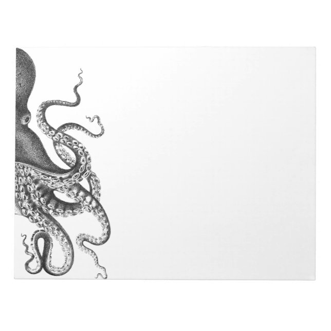 Vintage Octopus Notepad (Front)