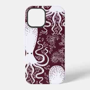 vintage Octopus pattern. iPhone 12 Case