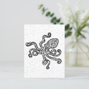 Vintage Octopus Postcard