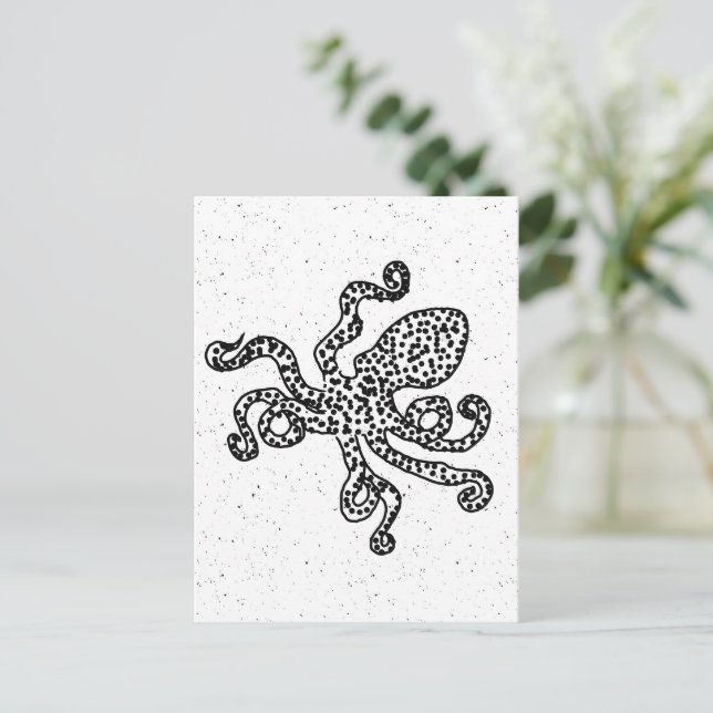 Vintage Octopus Postcard (Standing Front)