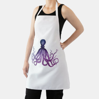 Vintage Octopus Sealife Apron