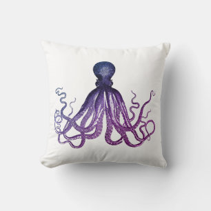 Vintage Octopus Sealife Cushion