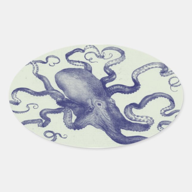 vintage octopus sticker (Front)