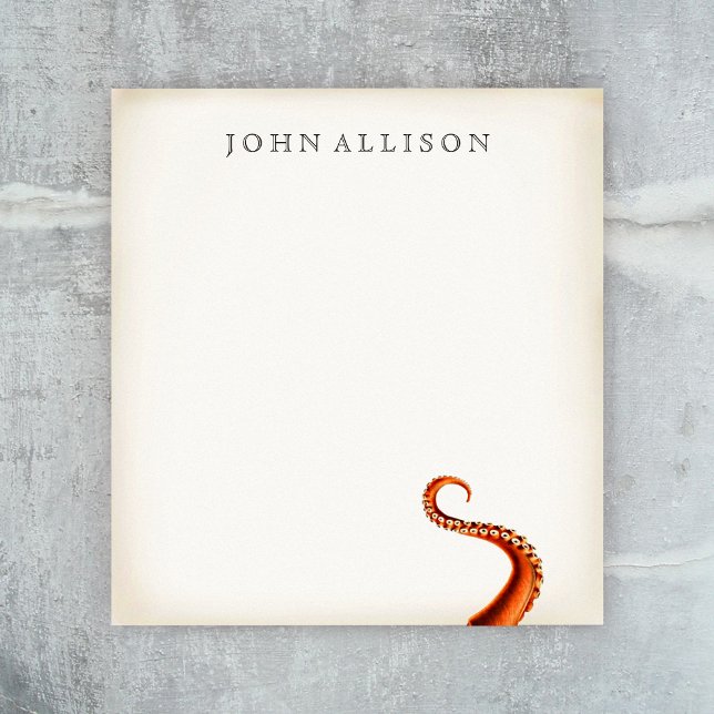 Vintage Octopus Tenticals Notepad (Creator Uploaded)