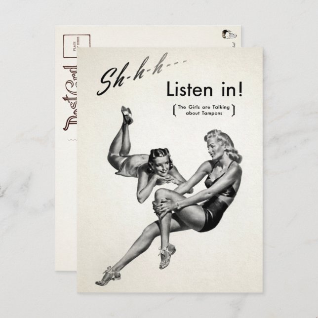 Vintage Odd Advertisement Postcard  (Front/Back)