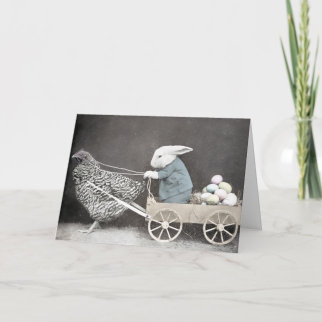 Vintage Odd Easter Card (Front)