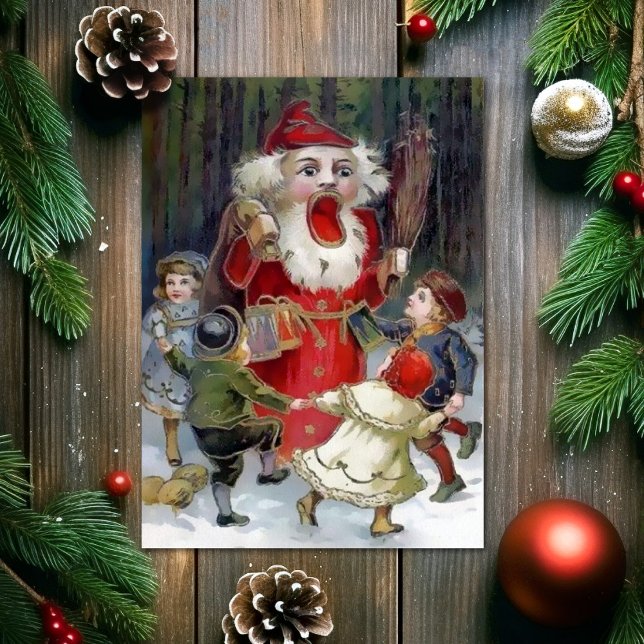 Vintage Odd Santa Nutcracker Christmas Card (Creator Uploaded)