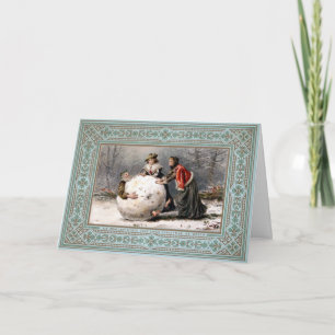 Vintage Odd Victorian Christmas Card