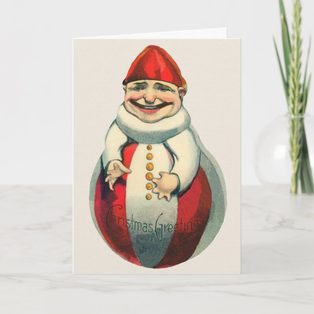 Vintage Odd Victorian Christmas Card (Front)