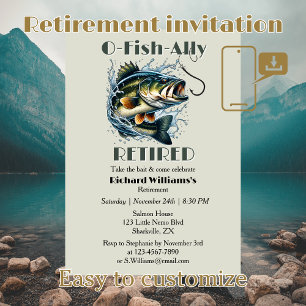 Vintage OFishAlly Retired Big Fish Take The Bait  Invitation