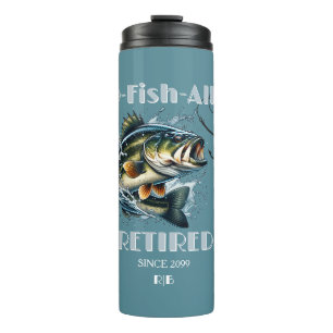 Vintage OFishAlly Retired Big Fish Take The Bait Thermal Tumbler