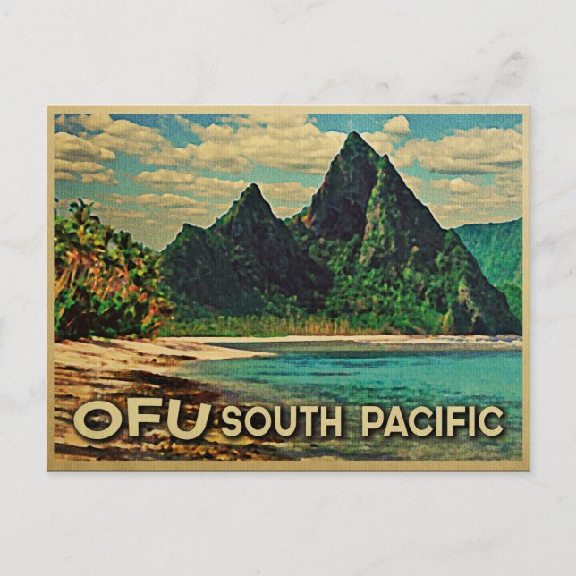 Vintage Ofu South Pacific Postcard (Front)