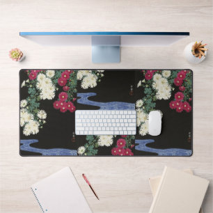 Vintage Ohara Koson Chrysanthemum Art Desk Mat